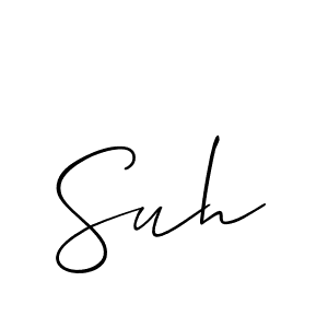 Also we have Suh name is the best signature style. Create professional handwritten signature collection using Allison_Script autograph style. Suh signature style 2 images and pictures png
