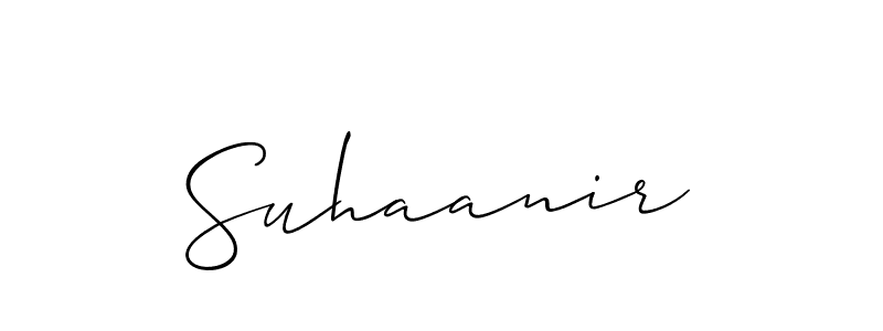 Make a beautiful signature design for name Suhaanir. Use this online signature maker to create a handwritten signature for free. Suhaanir signature style 2 images and pictures png