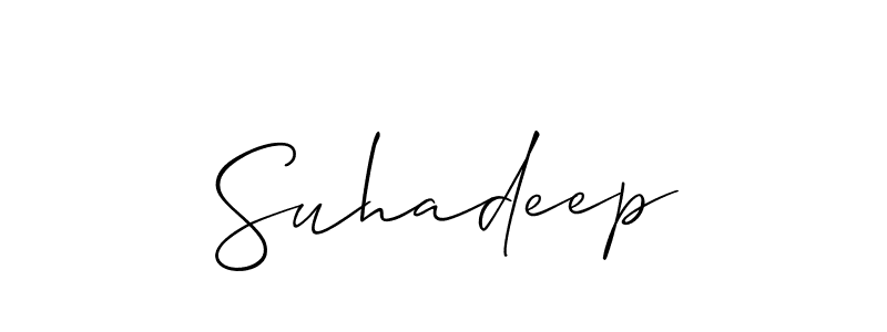 Once you've used our free online signature maker to create your best signature Allison_Script style, it's time to enjoy all of the benefits that Suhadeep name signing documents. Suhadeep signature style 2 images and pictures png