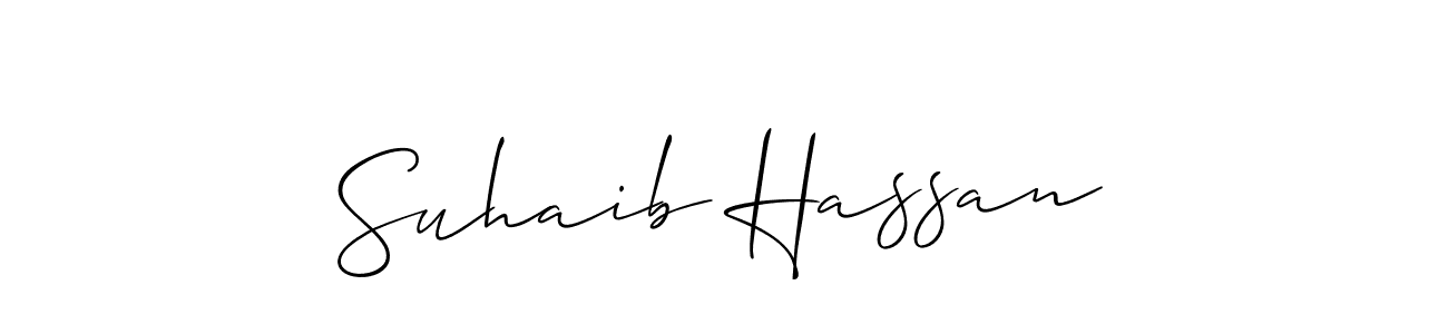 Similarly Allison_Script is the best handwritten signature design. Signature creator online .You can use it as an online autograph creator for name Suhaib Hassan. Suhaib Hassan signature style 2 images and pictures png