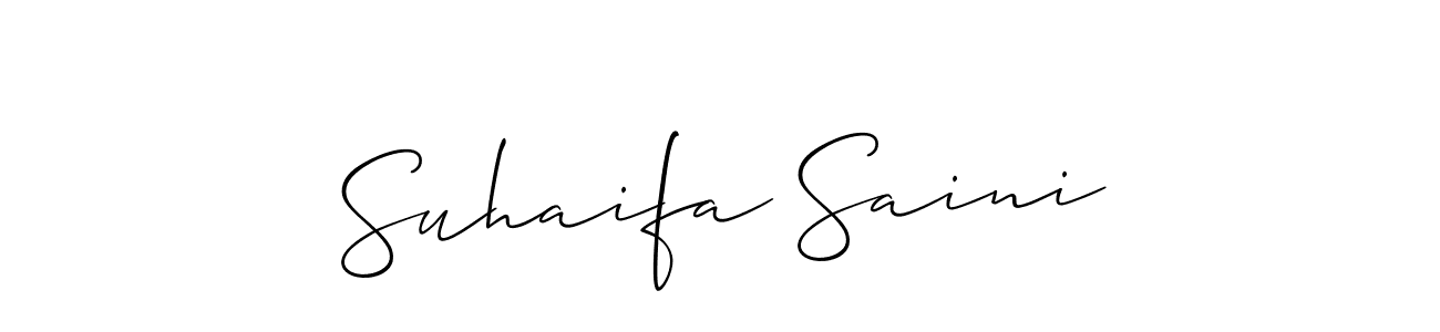 Check out images of Autograph of Suhaifa Saini name. Actor Suhaifa Saini Signature Style. Allison_Script is a professional sign style online. Suhaifa Saini signature style 2 images and pictures png