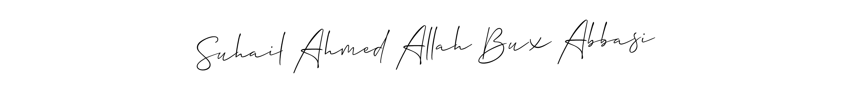 You should practise on your own different ways (Allison_Script) to write your name (Suhail Ahmed Allah Bux Abbasi) in signature. don't let someone else do it for you. Suhail Ahmed Allah Bux Abbasi signature style 2 images and pictures png