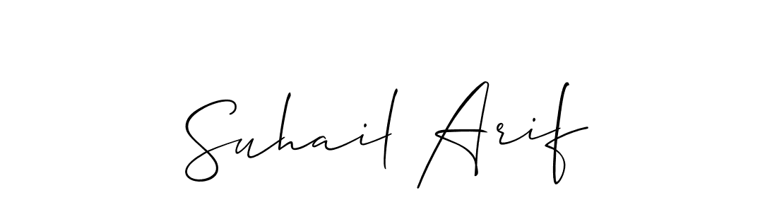 You should practise on your own different ways (Allison_Script) to write your name (Suhail Arif) in signature. don't let someone else do it for you. Suhail Arif signature style 2 images and pictures png