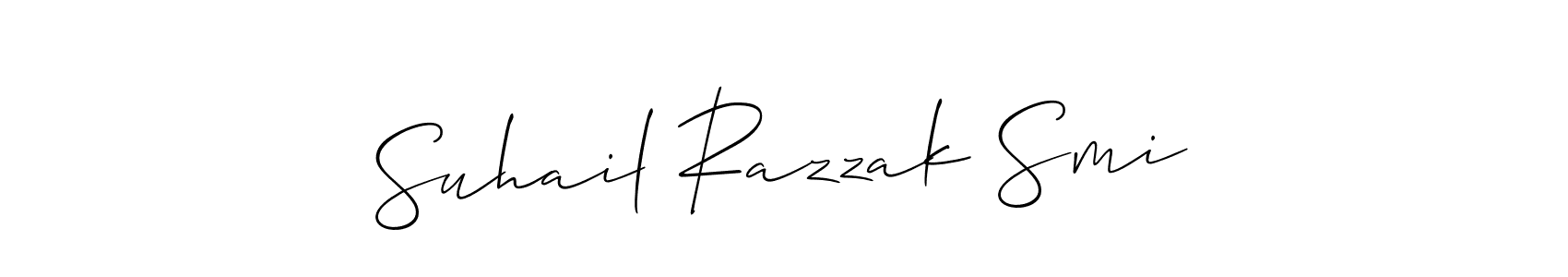 Make a beautiful signature design for name Suhail Razzak Smi. Use this online signature maker to create a handwritten signature for free. Suhail Razzak Smi signature style 2 images and pictures png