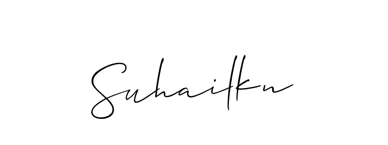 Once you've used our free online signature maker to create your best signature Allison_Script style, it's time to enjoy all of the benefits that Suhailkn name signing documents. Suhailkn signature style 2 images and pictures png