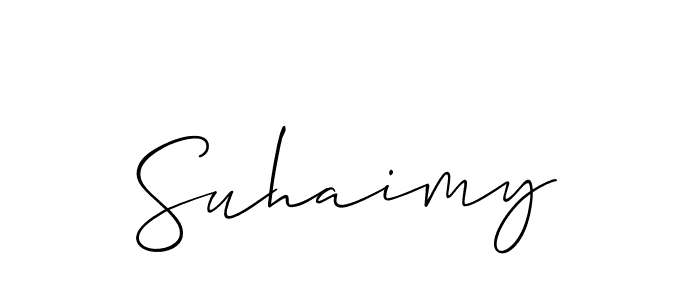 Suhaimy stylish signature style. Best Handwritten Sign (Allison_Script) for my name. Handwritten Signature Collection Ideas for my name Suhaimy. Suhaimy signature style 2 images and pictures png