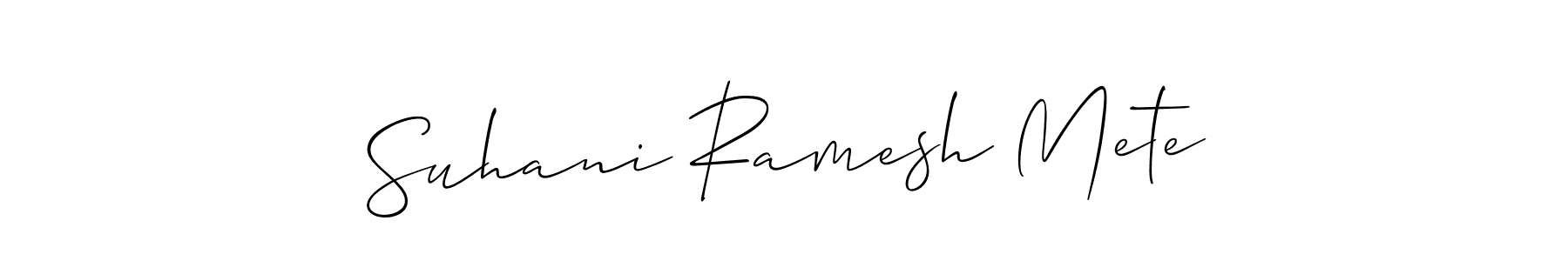 Here are the top 10 professional signature styles for the name Suhani Ramesh Mete. These are the best autograph styles you can use for your name. Suhani Ramesh Mete signature style 2 images and pictures png