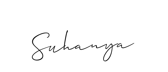 Make a beautiful signature design for name Suhanya. Use this online signature maker to create a handwritten signature for free. Suhanya signature style 2 images and pictures png