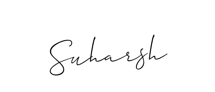if you are searching for the best signature style for your name Suharsh. so please give up your signature search. here we have designed multiple signature styles  using Allison_Script. Suharsh signature style 2 images and pictures png