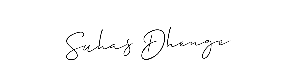 This is the best signature style for the Suhas Dhenge name. Also you like these signature font (Allison_Script). Mix name signature. Suhas Dhenge signature style 2 images and pictures png