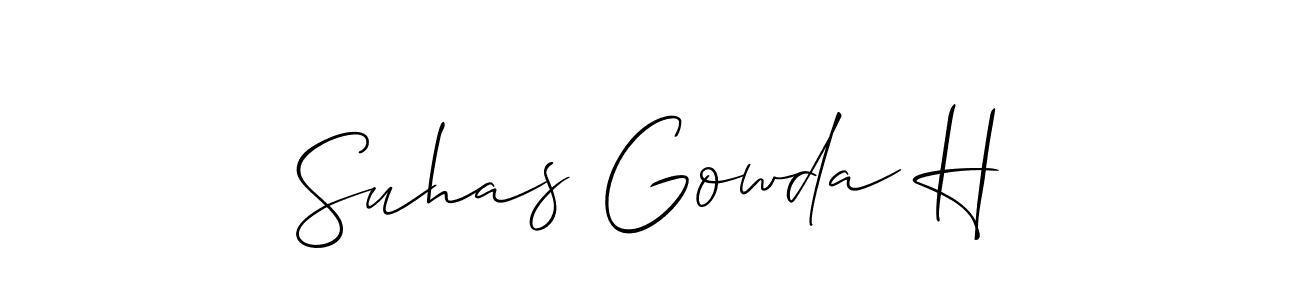 Also You can easily find your signature by using the search form. We will create Suhas Gowda H name handwritten signature images for you free of cost using Allison_Script sign style. Suhas Gowda H signature style 2 images and pictures png