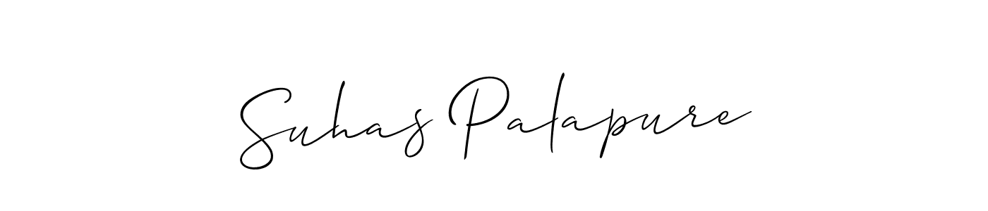 You should practise on your own different ways (Allison_Script) to write your name (Suhas Palapure) in signature. don't let someone else do it for you. Suhas Palapure signature style 2 images and pictures png