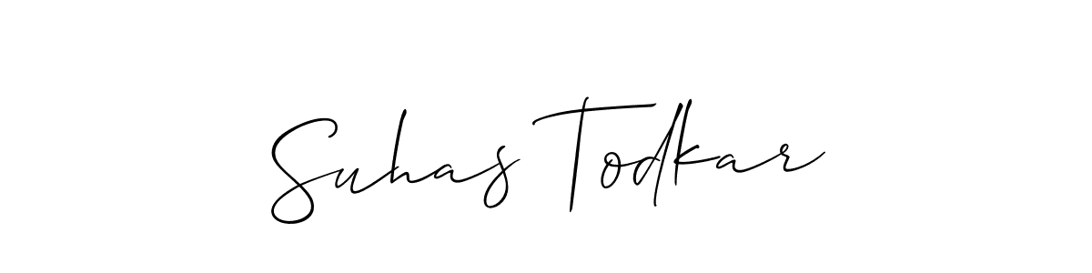 Use a signature maker to create a handwritten signature online. With this signature software, you can design (Allison_Script) your own signature for name Suhas Todkar. Suhas Todkar signature style 2 images and pictures png