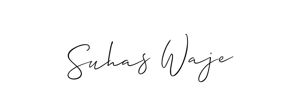 You should practise on your own different ways (Allison_Script) to write your name (Suhas Waje) in signature. don't let someone else do it for you. Suhas Waje signature style 2 images and pictures png