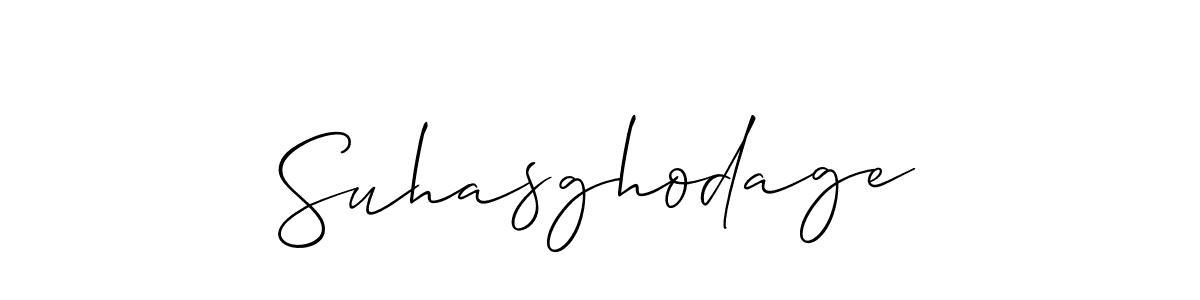 Make a short Suhasghodage signature style. Manage your documents anywhere anytime using Allison_Script. Create and add eSignatures, submit forms, share and send files easily. Suhasghodage signature style 2 images and pictures png