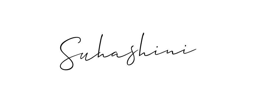 How to make Suhashini signature? Allison_Script is a professional autograph style. Create handwritten signature for Suhashini name. Suhashini signature style 2 images and pictures png