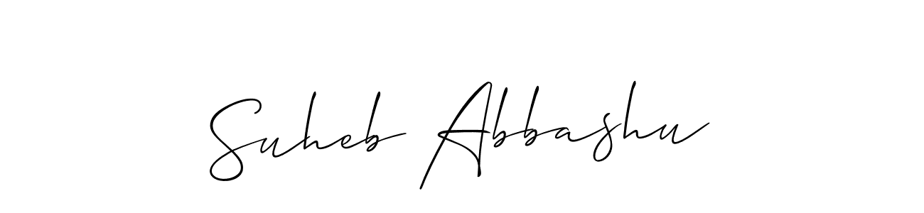 if you are searching for the best signature style for your name Suheb Abbashu. so please give up your signature search. here we have designed multiple signature styles  using Allison_Script. Suheb Abbashu signature style 2 images and pictures png
