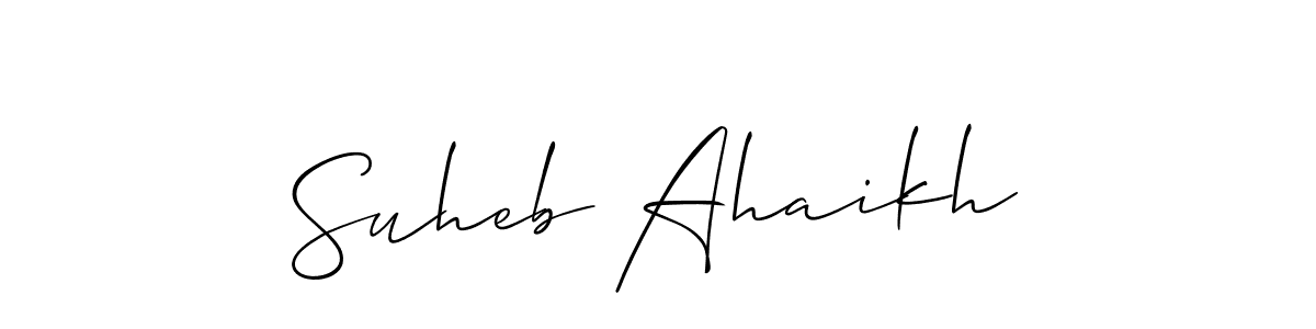 Once you've used our free online signature maker to create your best signature Allison_Script style, it's time to enjoy all of the benefits that Suheb Ahaikh name signing documents. Suheb Ahaikh signature style 2 images and pictures png