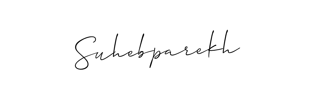 Best and Professional Signature Style for Suhebparekh. Allison_Script Best Signature Style Collection. Suhebparekh signature style 2 images and pictures png