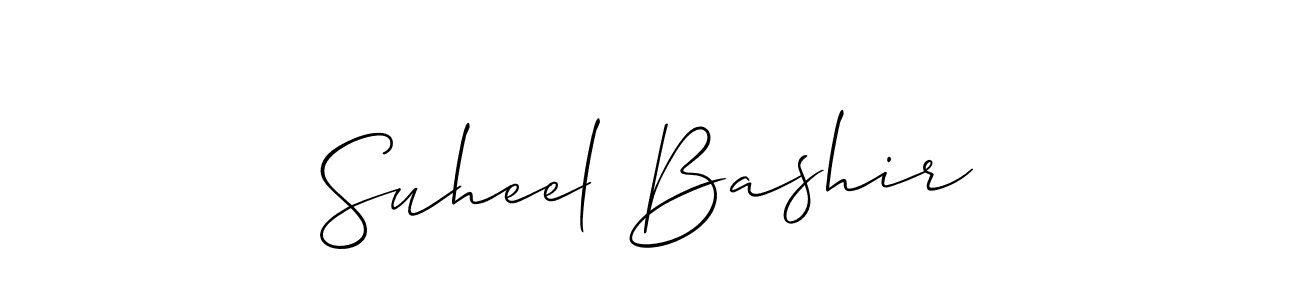 Suheel Bashir stylish signature style. Best Handwritten Sign (Allison_Script) for my name. Handwritten Signature Collection Ideas for my name Suheel Bashir. Suheel Bashir signature style 2 images and pictures png