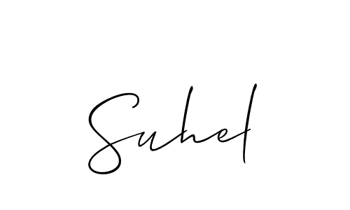 Make a short Suhel signature style. Manage your documents anywhere anytime using Allison_Script. Create and add eSignatures, submit forms, share and send files easily. Suhel signature style 2 images and pictures png