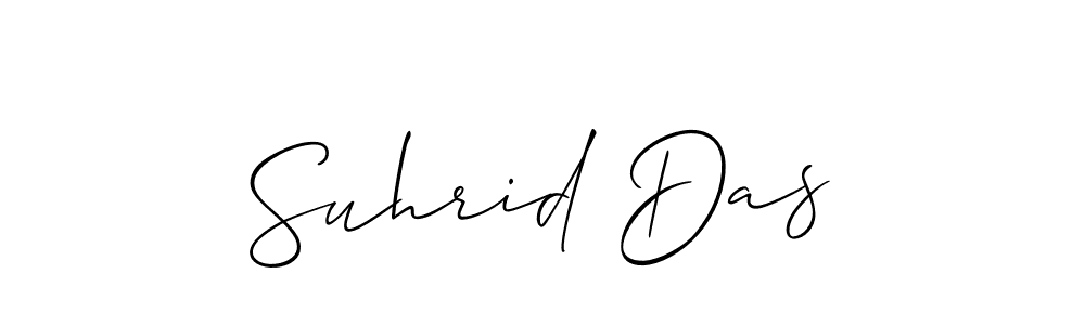 Design your own signature with our free online signature maker. With this signature software, you can create a handwritten (Allison_Script) signature for name Suhrid Das. Suhrid Das signature style 2 images and pictures png