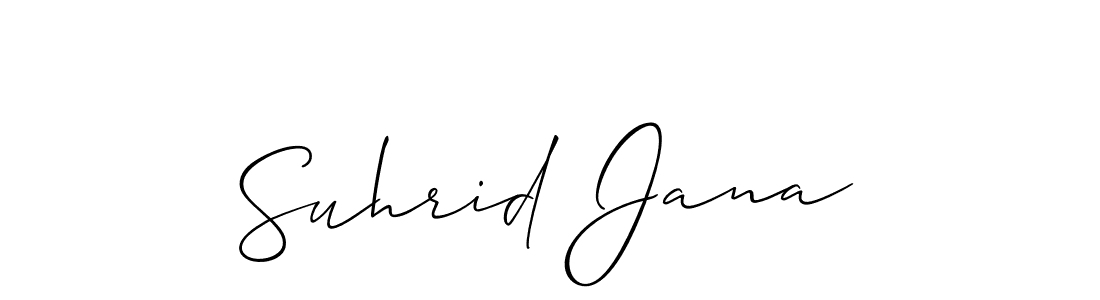 Once you've used our free online signature maker to create your best signature Allison_Script style, it's time to enjoy all of the benefits that Suhrid Jana name signing documents. Suhrid Jana signature style 2 images and pictures png