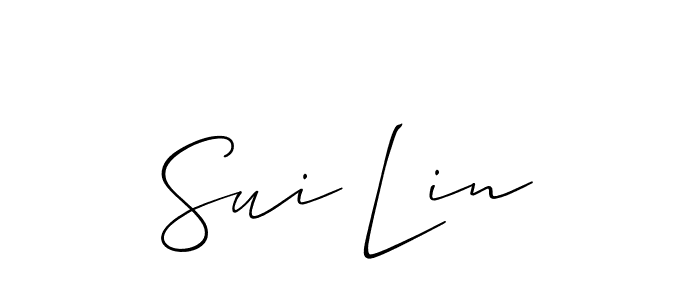 Similarly Allison_Script is the best handwritten signature design. Signature creator online .You can use it as an online autograph creator for name Sui Lin. Sui Lin signature style 2 images and pictures png