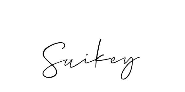 How to make Suikey name signature. Use Allison_Script style for creating short signs online. This is the latest handwritten sign. Suikey signature style 2 images and pictures png