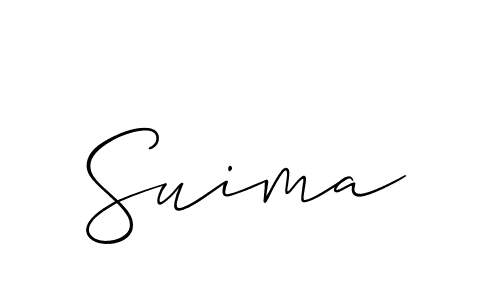 How to make Suima signature? Allison_Script is a professional autograph style. Create handwritten signature for Suima name. Suima signature style 2 images and pictures png