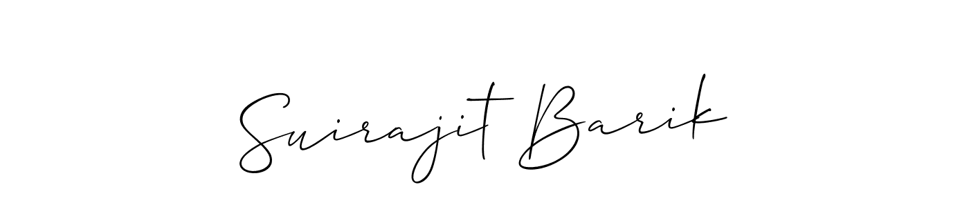 Make a beautiful signature design for name Suirajit Barik. Use this online signature maker to create a handwritten signature for free. Suirajit Barik signature style 2 images and pictures png