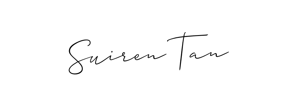 Also we have Suiren Tan name is the best signature style. Create professional handwritten signature collection using Allison_Script autograph style. Suiren Tan signature style 2 images and pictures png