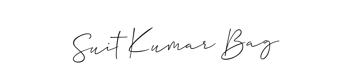 Best and Professional Signature Style for Suit Kumar Bag. Allison_Script Best Signature Style Collection. Suit Kumar Bag signature style 2 images and pictures png