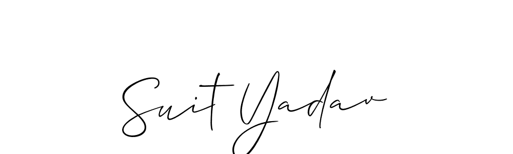 if you are searching for the best signature style for your name Suit Yadav. so please give up your signature search. here we have designed multiple signature styles  using Allison_Script. Suit Yadav signature style 2 images and pictures png