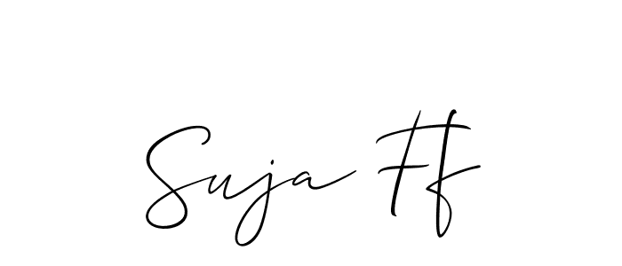 Similarly Allison_Script is the best handwritten signature design. Signature creator online .You can use it as an online autograph creator for name Suja Ff. Suja Ff signature style 2 images and pictures png