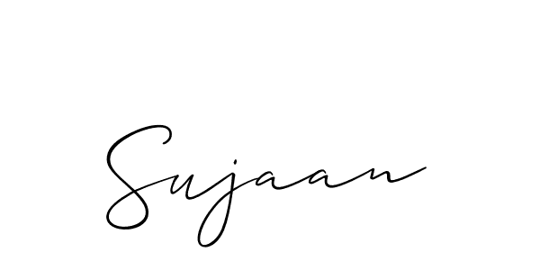 The best way (Allison_Script) to make a short signature is to pick only two or three words in your name. The name Sujaan include a total of six letters. For converting this name. Sujaan signature style 2 images and pictures png