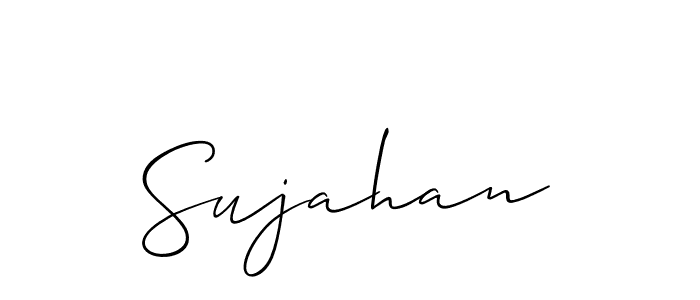 Also we have Sujahan name is the best signature style. Create professional handwritten signature collection using Allison_Script autograph style. Sujahan signature style 2 images and pictures png