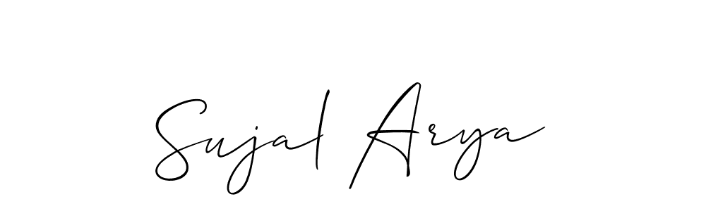 Check out images of Autograph of Sujal Arya name. Actor Sujal Arya Signature Style. Allison_Script is a professional sign style online. Sujal Arya signature style 2 images and pictures png