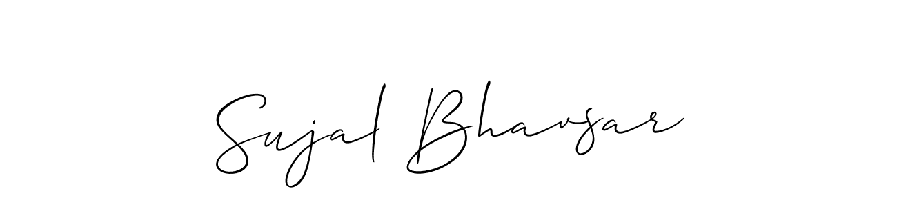 Best and Professional Signature Style for Sujal Bhavsar. Allison_Script Best Signature Style Collection. Sujal Bhavsar signature style 2 images and pictures png