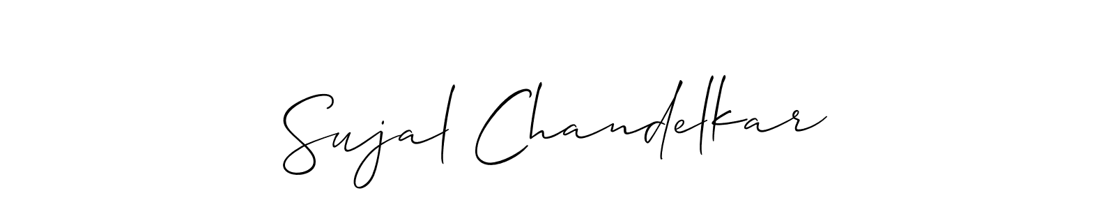 Best and Professional Signature Style for Sujal Chandelkar. Allison_Script Best Signature Style Collection. Sujal Chandelkar signature style 2 images and pictures png