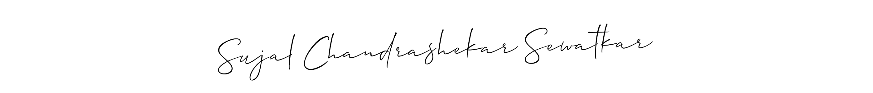 Make a beautiful signature design for name Sujal Chandrashekar Sewatkar. Use this online signature maker to create a handwritten signature for free. Sujal Chandrashekar Sewatkar signature style 2 images and pictures png