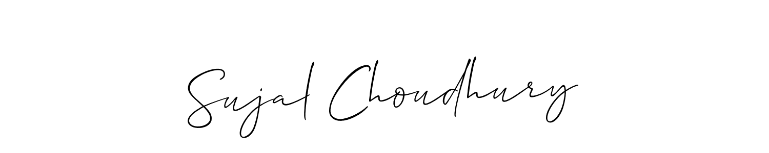 How to make Sujal Choudhury signature? Allison_Script is a professional autograph style. Create handwritten signature for Sujal Choudhury name. Sujal Choudhury signature style 2 images and pictures png