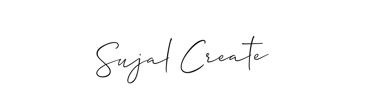 Also we have Sujal Create name is the best signature style. Create professional handwritten signature collection using Allison_Script autograph style. Sujal Create signature style 2 images and pictures png