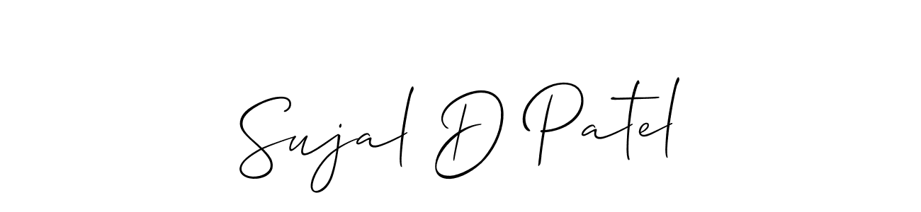 Sujal D Patel stylish signature style. Best Handwritten Sign (Allison_Script) for my name. Handwritten Signature Collection Ideas for my name Sujal D Patel. Sujal D Patel signature style 2 images and pictures png
