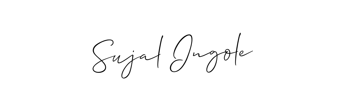Use a signature maker to create a handwritten signature online. With this signature software, you can design (Allison_Script) your own signature for name Sujal Ingole. Sujal Ingole signature style 2 images and pictures png