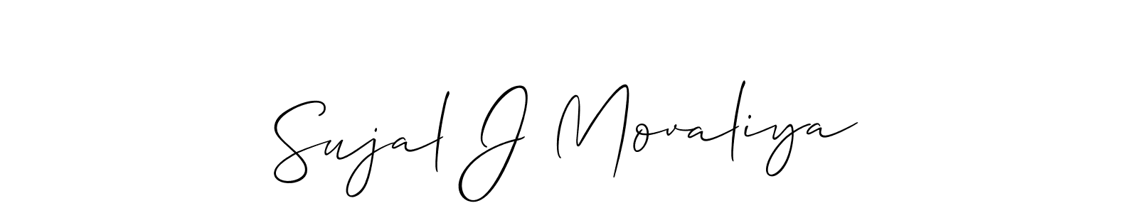 Here are the top 10 professional signature styles for the name Sujal J Movaliya. These are the best autograph styles you can use for your name. Sujal J Movaliya signature style 2 images and pictures png