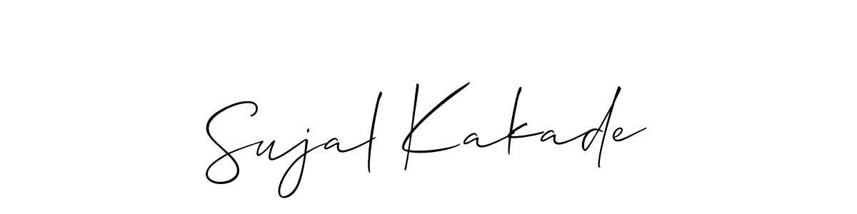 Best and Professional Signature Style for Sujal Kakade. Allison_Script Best Signature Style Collection. Sujal Kakade signature style 2 images and pictures png