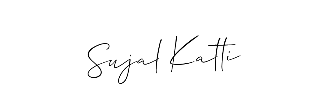 Use a signature maker to create a handwritten signature online. With this signature software, you can design (Allison_Script) your own signature for name Sujal Katti. Sujal Katti signature style 2 images and pictures png