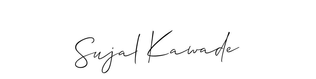 How to make Sujal Kawade signature? Allison_Script is a professional autograph style. Create handwritten signature for Sujal Kawade name. Sujal Kawade signature style 2 images and pictures png