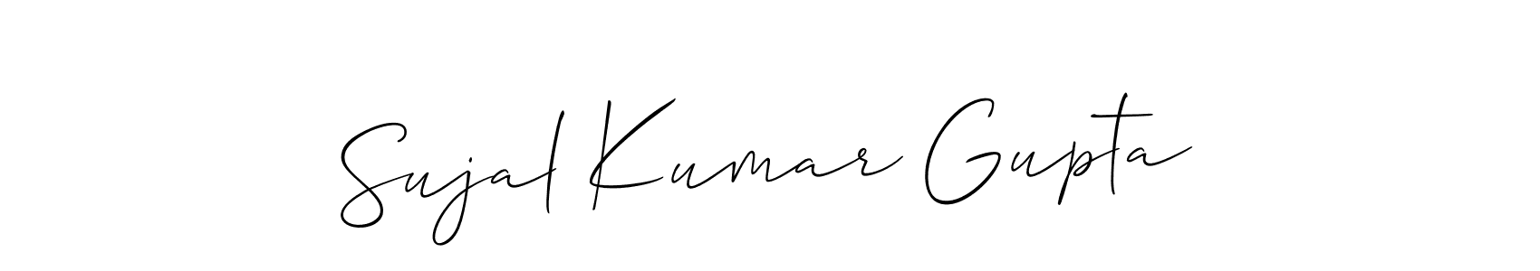 Make a beautiful signature design for name Sujal Kumar Gupta. With this signature (Allison_Script) style, you can create a handwritten signature for free. Sujal Kumar Gupta signature style 2 images and pictures png